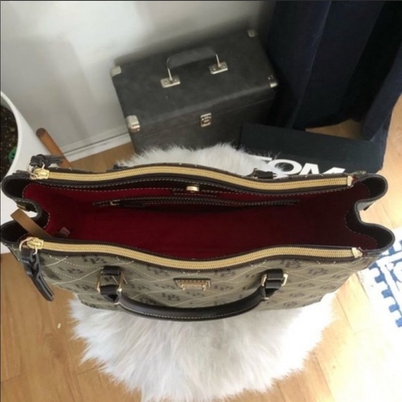 Dooney & Bourke Willa Zip Logo Satchel Bag, NWT - Picture 11 of 16